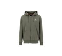 Alpha Industries Basic Small Logo Zip Hoodie pour homme Taille 2XL - Vert