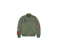 ALPHA INDUSTRIES Veste mi-saison bleu / olive / rouge / blanc, Taille XXL
