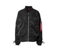 ALPHA INDUSTRIES Veste mi-saison 'CWU MA-1' rouge / noir / blanc, Taille S-M