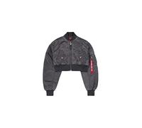 Alpha Industries MA-1 Vintage Cropped Veste bombers pour femme Taille S - Gris