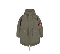 Alpha Industries Studio M-51 Fishtail Backprint (2in1) Field Jacket Veste de terrain pour homme Taille L - Vert olive