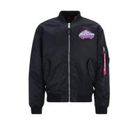 ALPHA INDUSTRIES Veste mi-saison 'MA-1 Candy' azur / violet / rose / noir, Taille XL