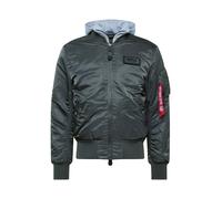 ALPHA INDUSTRIES Veste mi-saison 'MA-1 D-Tec' gris basalte / rouge / blanc, Taille XS