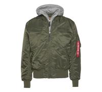 ALPHA INDUSTRIES Veste mi-saison 'MA-1 D-Tec' gris chiné / olive, Taille XS