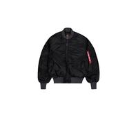 ALPHA INDUSTRIES Veste mi-saison 'MA-1 Distressed' rouge / noir / blanc, Taille XL