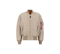 ALPHA INDUSTRIES Veste mi-saison 'MA-1 Heritage' beige / orange, Taille M