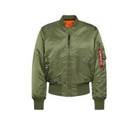 ALPHA INDUSTRIES Veste mi-saison 'MA-1' olive / rouge, Taille M