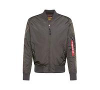 ALPHA INDUSTRIES Veste mi-saison 'MA-1 TT' graphite / rouge / blanc, Taille S