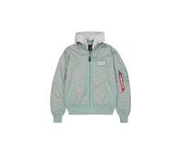 ALPHA INDUSTRIES Veste mi-saison 'MA-1 TT' gris chiné / menthe, Taille M