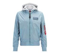 Alpha Industries MA-1 TT Hood Light Veste bombers pour homme Taille M - Gris-bleu
