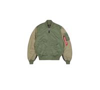 Alpha Industries MA-1 Camo Back Embroidery Veste bombers pour homme Taille L - Vert olive