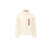 Alpha Industries Sherpa Zip-Jacket Vestes d'hiver pour homme Taille 2XL - Blanc