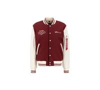 ALPHA INDUSTRIES Veste mi-saison 'Varsity Air Force' bourgogne / blanc, Taille M