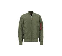 ALPHA INDUSTRIES Veste mi-saison vert / rouge, Taille M