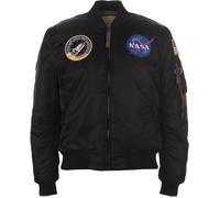Alpha Industries MA-1 VF NASA Veste bombers pour homme Taille XL - Noir