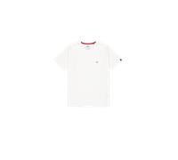 Alpha Industries Waffle Small Logo T-Shirt pour homme Taille M - Blanc