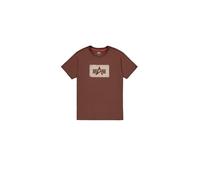 Alpha Industries Washed Out Logo T-Shirt pour Homme Powder Brown S
