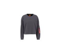 Alpha Industries X-Fit Label Oversized Sweatshirt pour femme Taille M - Gris