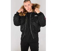 Alpha Indutries 45P Hooded Custom Bomber Veste pour homme Black/Reflective