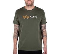 Alpha Indutries Alpha Label T-Shirt pour Homme Dark Olive