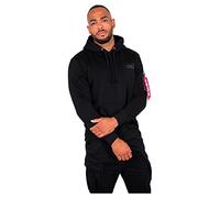 Alpha Indutries Back Print Hoody Sweat à Capuche pour Homme Black