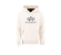 Alpha Industries Basic Big Logo Hoodie pour homme Taille L - Blanc