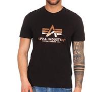 Alpha Indutries Basic T-Shirt Foil Print T-Shirt pour Homme Black/Gold