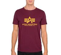 Alpha Indutries Basic T-Shirt T-Shirt pour Homme Burgundy