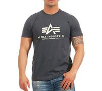 Alpha Indutries Basic T-Shirt T-Shirt pour Homme Greyblack