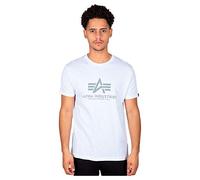 Alpha Indutries Basic T-Shirt T-Shirt pour Homme Jet Stream White