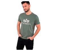 Alpha Indutries Basic T-Shirt T-Shirt pour Homme Vintage Green