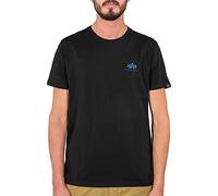 Alpha Indutries Basic T Small Logo T-Shirt pour Homme Black/Blue