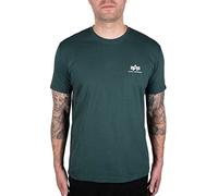 Alpha Indutries Basic T Small Logo T-Shirt pour Homme Navy Green
