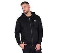 Alpha Indutries Basic Zip Hoody SL Sweat à Capuche pour Homme Black