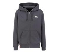 Alpha Indutries Basic Zip Hoody SL Sweat à Capuche pour Homme Vintage Grey