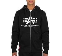 Alpha Indutries Basic Zip Hoody Sweat à Capuche pour Homme Black