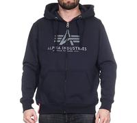 Alpha Indutries Basic Zip Hoody Sweat à Capuche pour Homme Rep.Blue