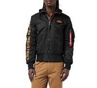Alpha Industries Alpha Indutries MA-1 D-Tec SE Blouson Bomber pour Homme, Black/Orange