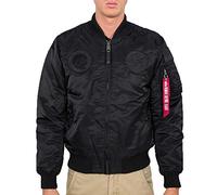 Alpha Industries Alpha Indutries MA-1 VF NASA Bomber Veste pour Homme, All Black