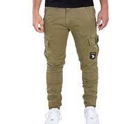 Alpha Indutries Petrol Patch Pantalon de Loisirs pour Homme Olive