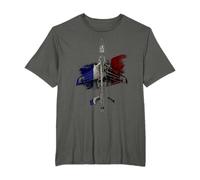 Alpha Jet - Avion de chasse français - Drapeau français T-Shirt