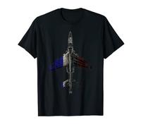 Alpha Jet - Avion de chasse français - Drapeau français T-Shirt