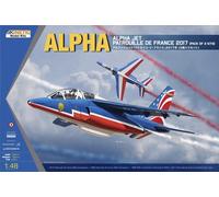 Kinetic – Kit de modélisme Alpha Jet Patrouille de France 2017 – 1/48 – 2-en-1 – Neuf