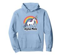 Alpha Male Rainbow Unicorn Weird Alpha Male Meme Pink Sweat à Capuche