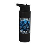 Alpha Male Wolf Meme Sigma Embarrassant Brainrot Sarcastique Stainless Steel Insulated Water Bottle