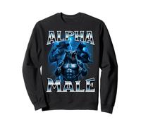 Alpha Male Wolf Meme Sigma Embarrassant Brainrot Sarcastique Sweatshirt
