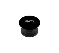 Alpha Omega Minimalist Christian PopSockets PopGrip Adhésif
