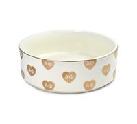 Alpha Phi Gamelle en céramique pour chiens et chats avec lettres grecques sororitaires en forme de cœur, utilisation pour la nourriture ou l'eau, cadeau Alpha Phi 15,2 cm