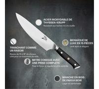 Alpha-Royal German couteau de cuisine 8" 56 HCR acier inoxydable