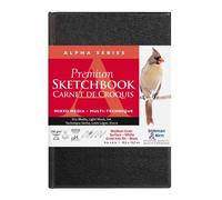 Alpha Series carnet rembordé rigide 62F 10,2x15,2cm 150g - Blanc